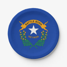Staatsflagge von Nevada Pappteller