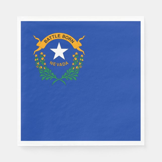 Staatsflagge von Nevada Serviette (Vorderseite)
