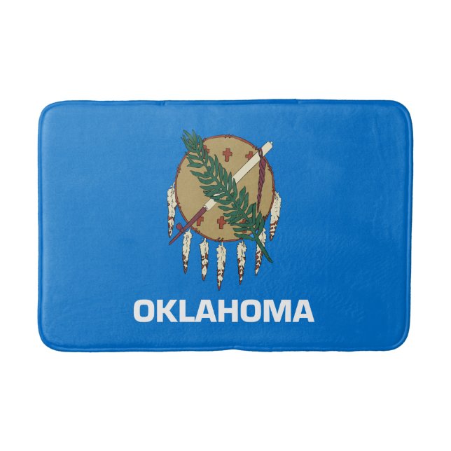 Staatsflagge von Oklahoma Badematte (Vorderseite)