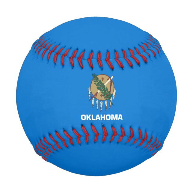 Staatsflagge von Oklahoma Baseball (Vorderseite)