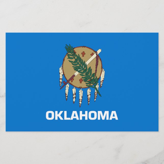 Staatsflagge von Oklahoma Briefpapier (Vorderseite)