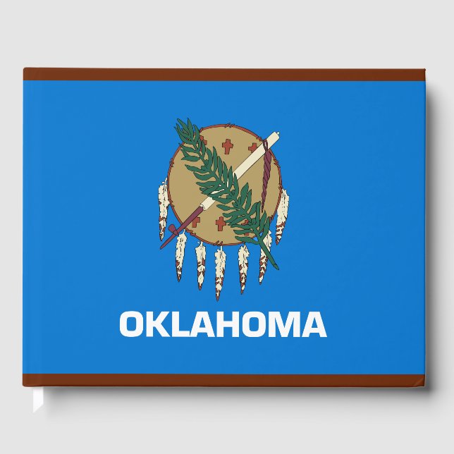Staatsflagge von Oklahoma Gästebuch (Vorderseite)