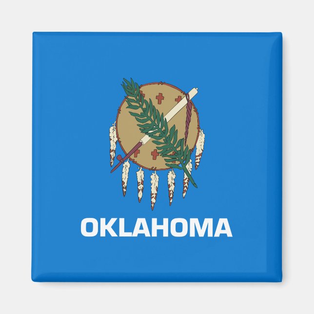 Staatsflagge von Oklahoma Magnet (Vorne)