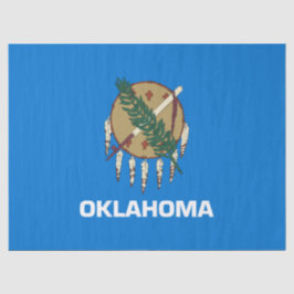 Staatsflagge von Oklahoma Seidenpapier