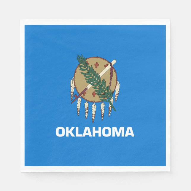 Staatsflagge von Oklahoma Serviette (Vorderseite)