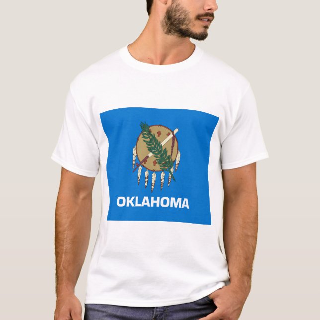 Staatsflagge von Oklahoma T-Shirt (Vorderseite)
