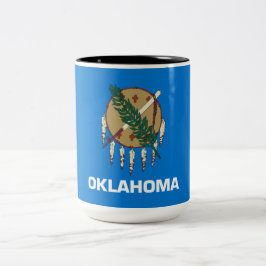 Staatsflagge von Oklahoma Zweifarbige Tasse