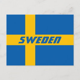 Staatsflagge von Schweden Postkarte