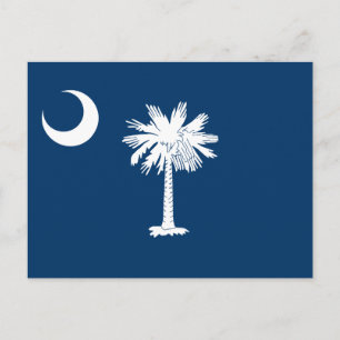 Staatsflagge von South Carolina Postkarte