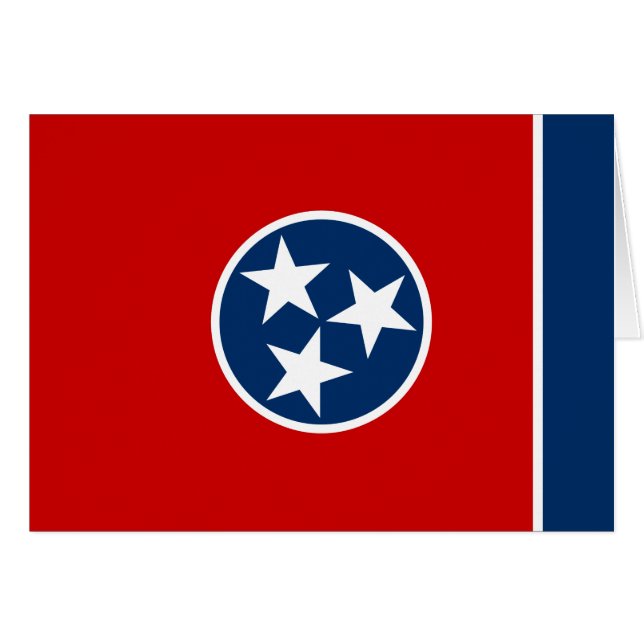 Staatsflagge von Tennessee (Vorderseite (Horizontal))