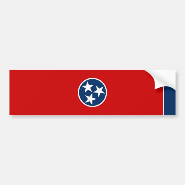 Staatsflagge von Tennessee Autoaufkleber (Vorne)