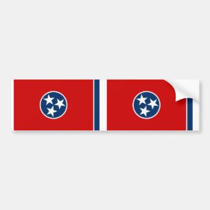 Staatsflagge von Tennessee Autoaufkleber