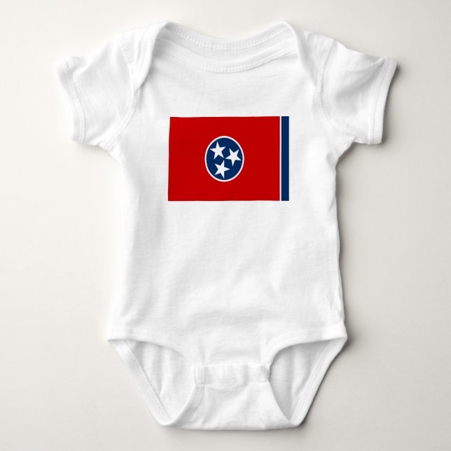 Staatsflagge von Tennessee Baby Strampler (Vorderseite)