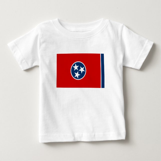 Staatsflagge von Tennessee Baby T-shirt (Vorderseite)