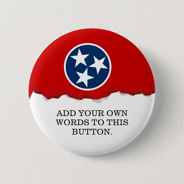 Staatsflagge von Tennessee Button (Vorderseite)