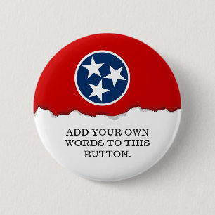 Staatsflagge von Tennessee Button