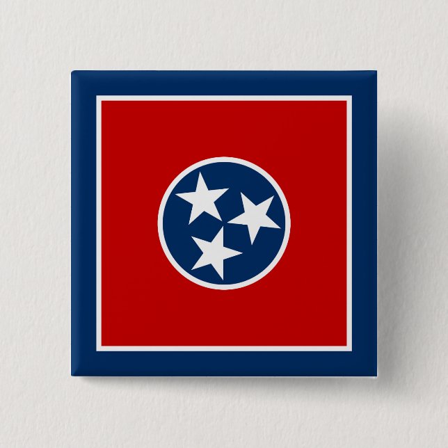 Staatsflagge von Tennessee Button (Vorderseite)