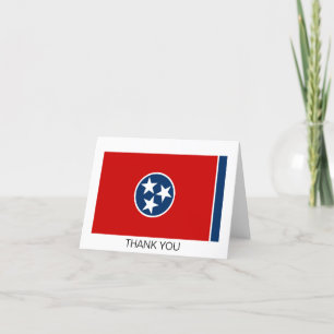 Staatsflagge von Tennessee Dankeskarte