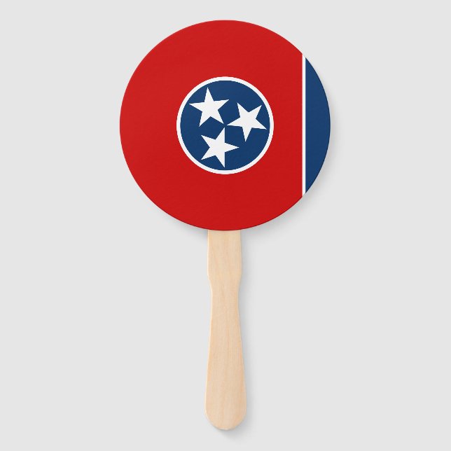 Staatsflagge von Tennessee Fächer (Vorderseite)