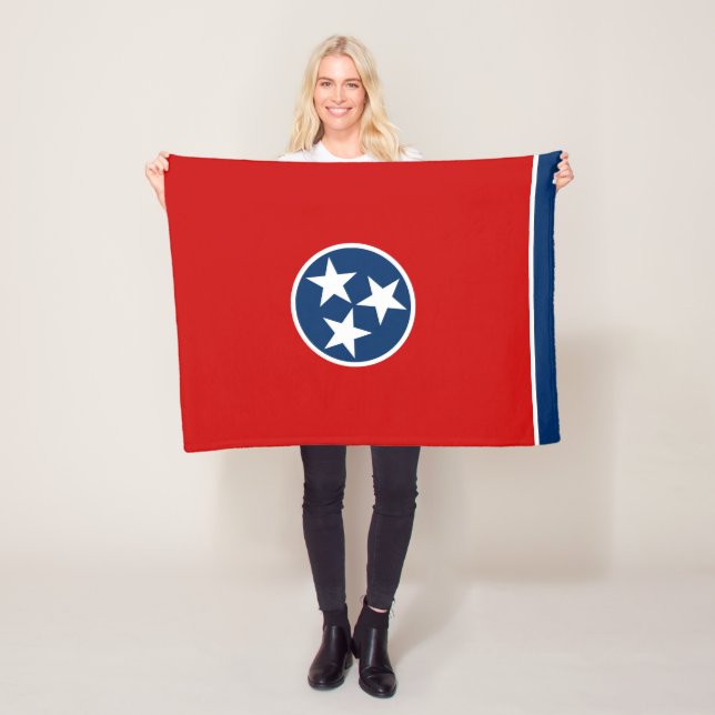 Staatsflagge von Tennessee Fleecedecke (Beispiel)