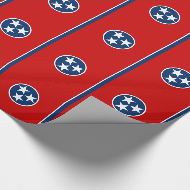 Staatsflagge von Tennessee Geschenkpapier (Ecke)
