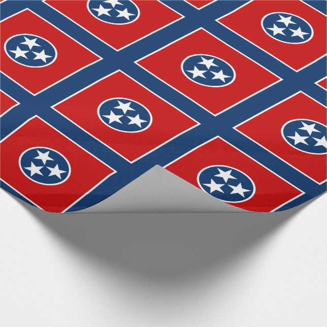 Staatsflagge von Tennessee Geschenkpapier (Ecke)