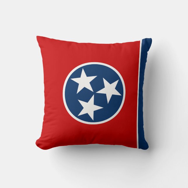 Staatsflagge von Tennessee Kissen (Vorderseite)