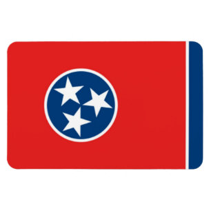 Staatsflagge von Tennessee Magnet