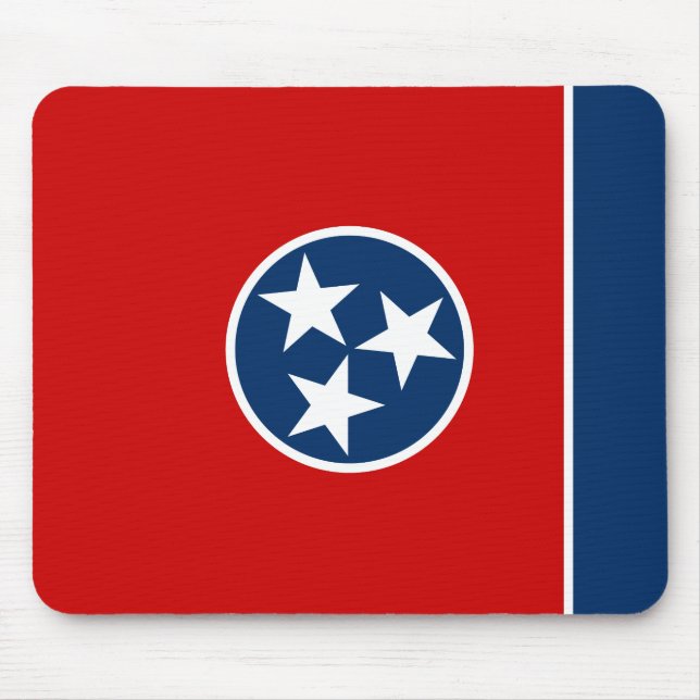Staatsflagge von Tennessee Mousepad (Vorne)