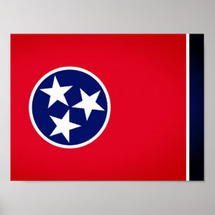 Staatsflagge von Tennessee Poster