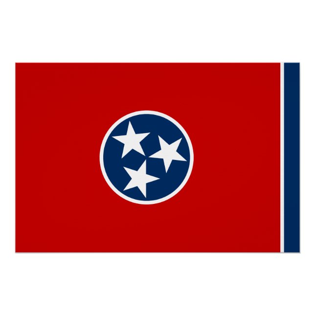 Staatsflagge von Tennessee Poster (Vorderseite)
