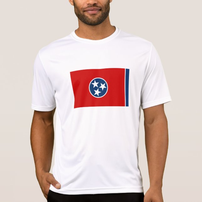Staatsflagge von Tennessee T-Shirt (Vorderseite)
