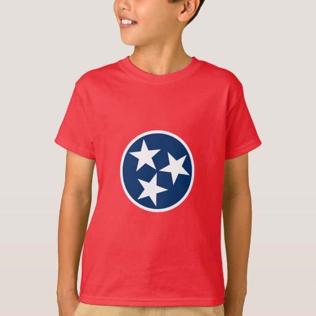 Staatsflagge von Tennessee T-Shirt (Vorderseite)