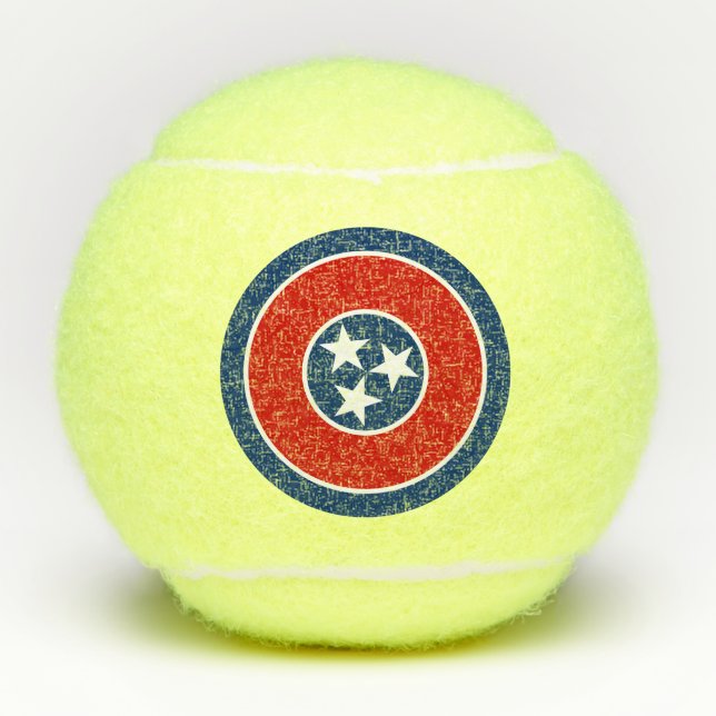 Staatsflagge von Tennessee Tennisbälle (Vorderseite)