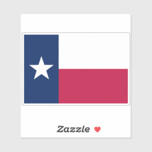 Staatsflagge von Texas Aufkleber