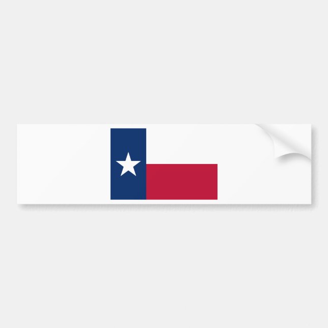Staatsflagge von Texas Autoaufkleber (Vorne)