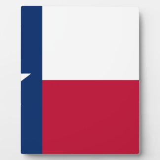 Staatsflagge von Texas Fotoplatte