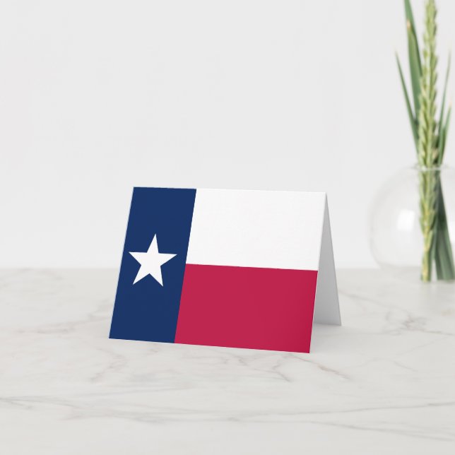 Staatsflagge von Texas Karte (Vorderseite)