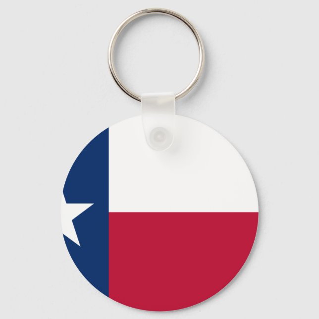 Staatsflagge von Texas Schlüsselanhänger (Vorderseite)