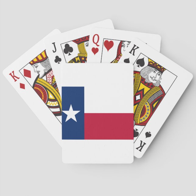 Staatsflagge von Texas Spielkarten (Rückseite)