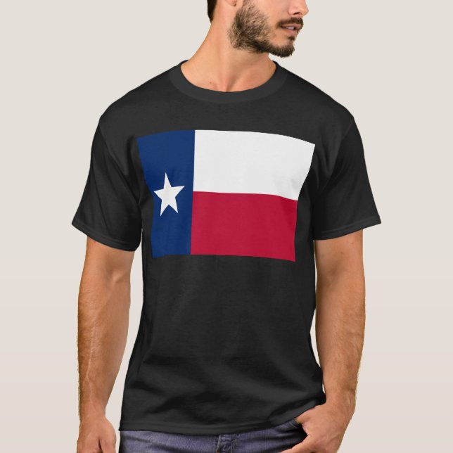 Staatsflagge von Texas T-Shirt (Vorderseite)