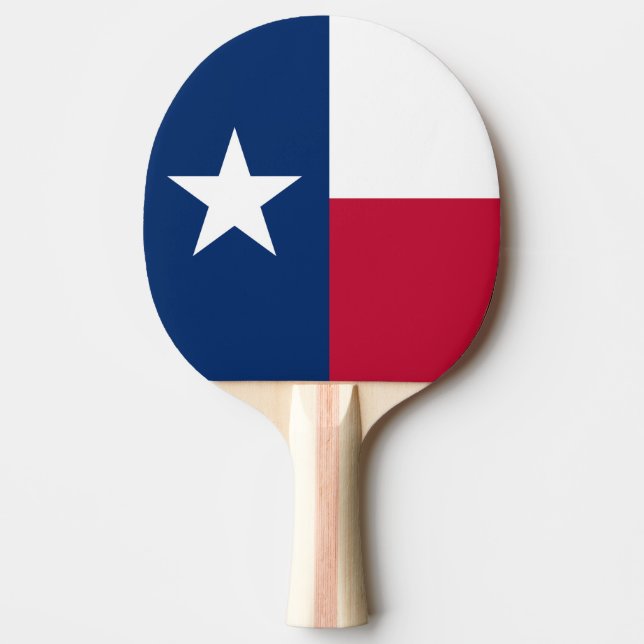 Staatsflagge von Texas Tischtennis Schläger (Vorderseite)