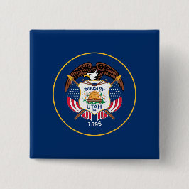 Staatsflagge von Utah Button