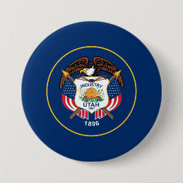 Staatsflagge von Utah Button