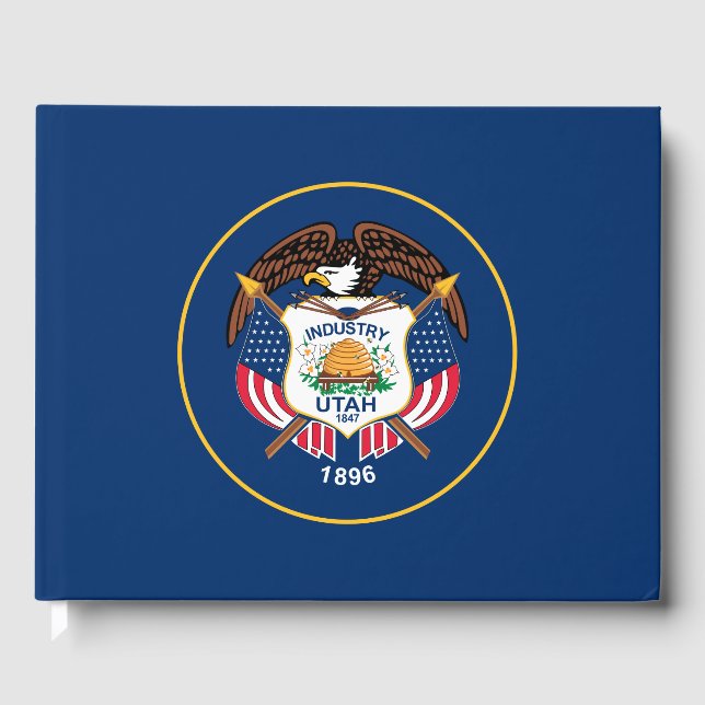 Staatsflagge von Utah Gästebuch (Vorderseite)