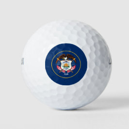 Staatsflagge von Utah Golfball