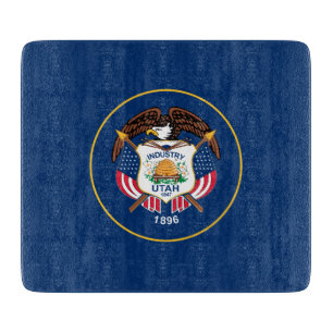 Staatsflagge von Utah Schneidebrett