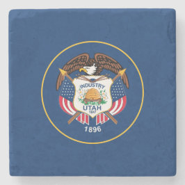 Staatsflagge von Utah Steinuntersetzer