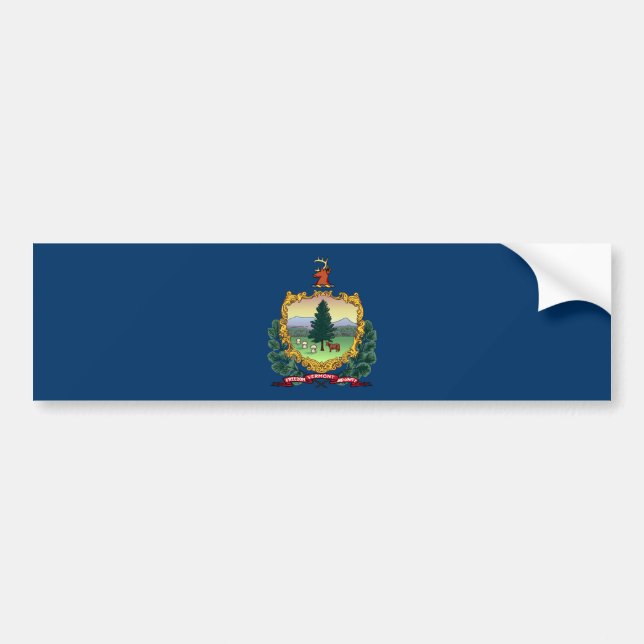 Staatsflagge von Vermont Autoaufkleber (Vorne)
