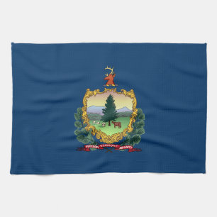 Staatsflagge von Vermont Geschirrtuch